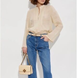 Tory Burch Ramie Beach Shirt – Size S | New Without Tags - Birch